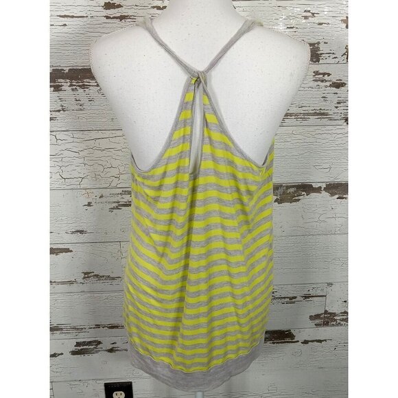 CABI Sideline Tank Top Grey & Yellow Sz S #843 EUC - Picture 3 of 5